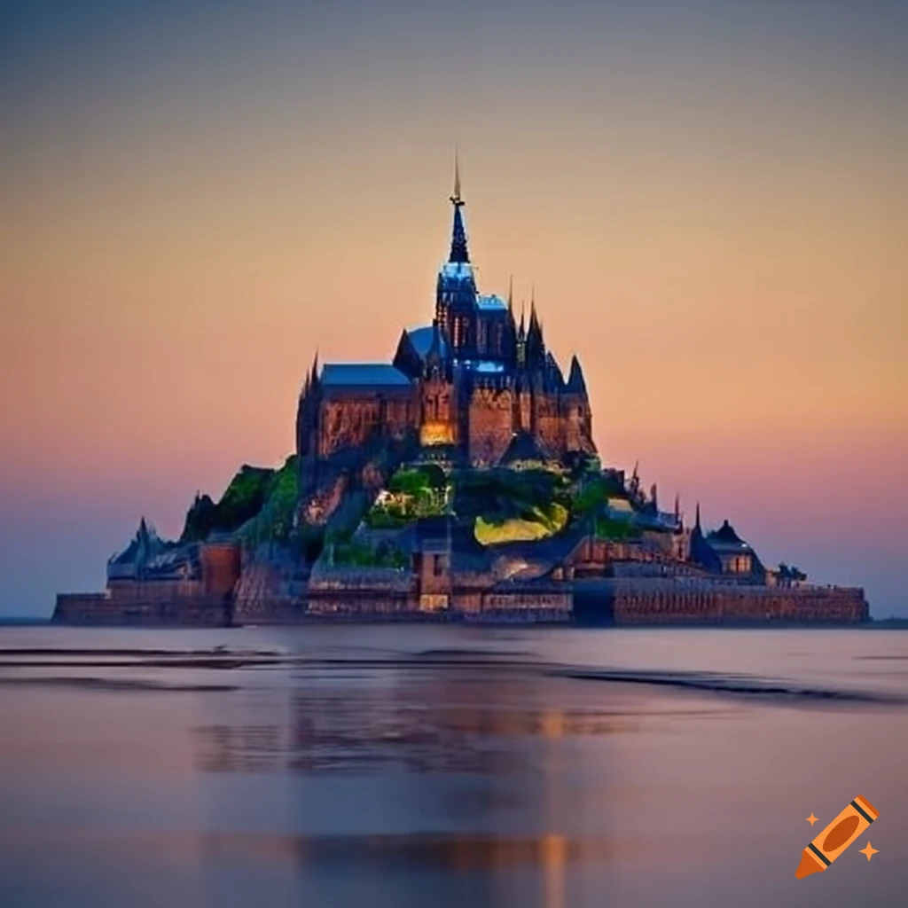 stave carving of Mont Saint-Michel