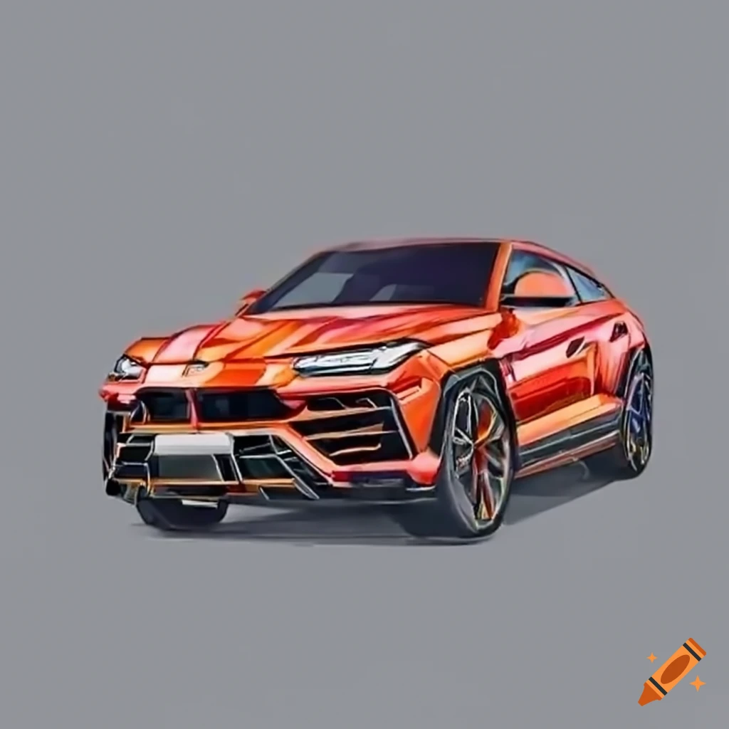 How to draw a Lamborghini Urus - YouTube