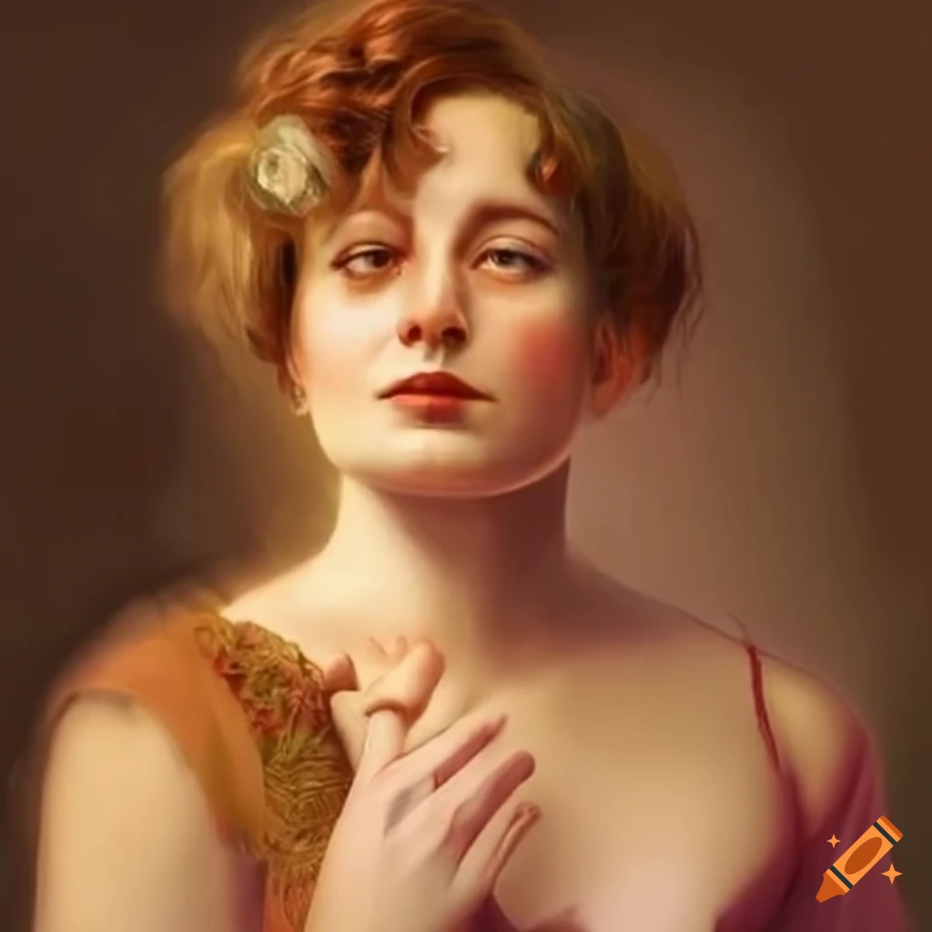 Portrait of a woman on Craiyon