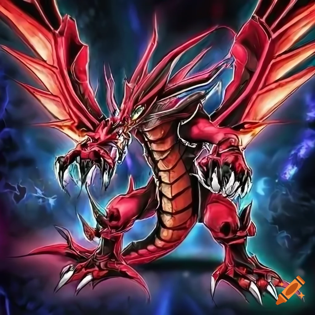 detailed artwork of an infernal dragon