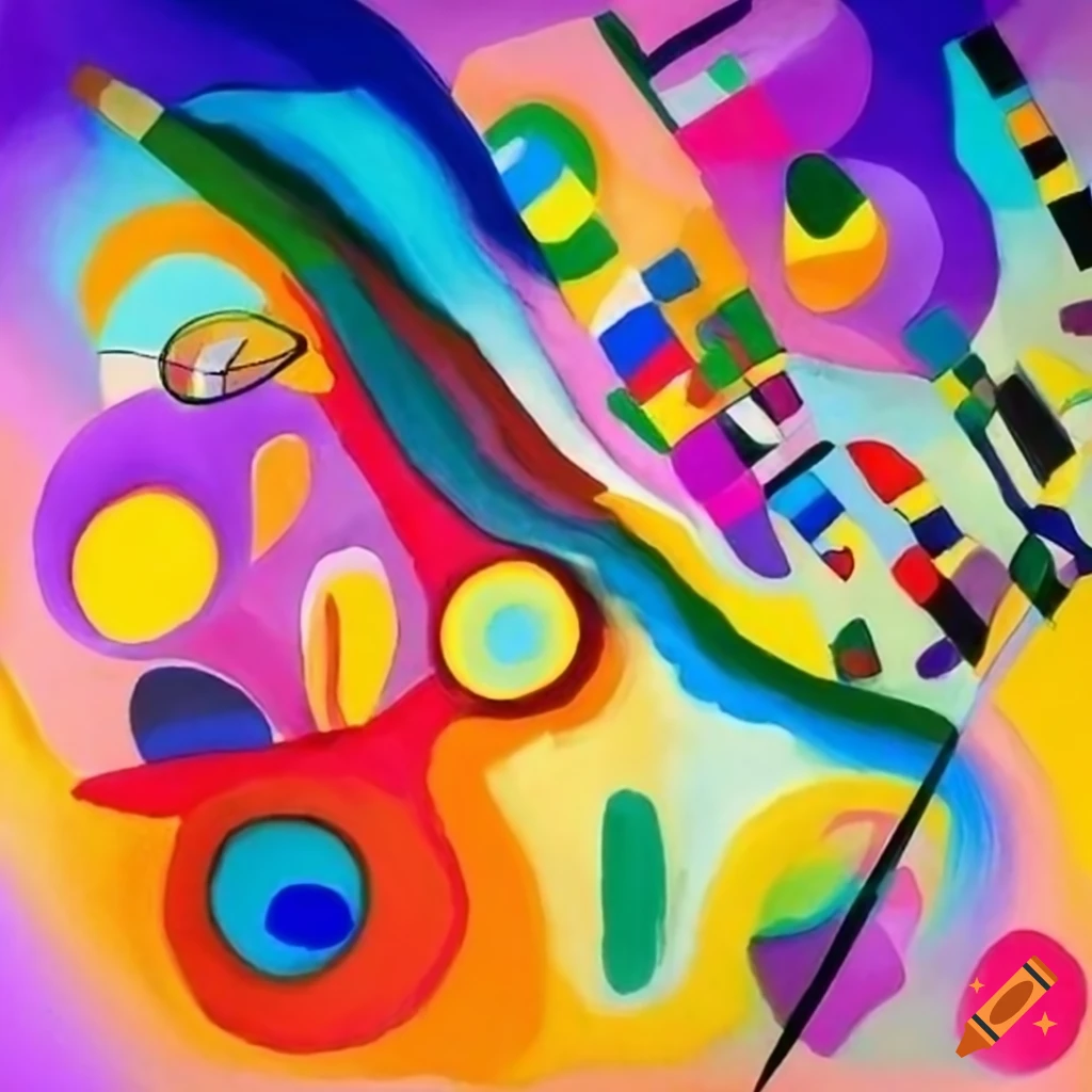 Colorful book illustration of a photo gallery on craiyon