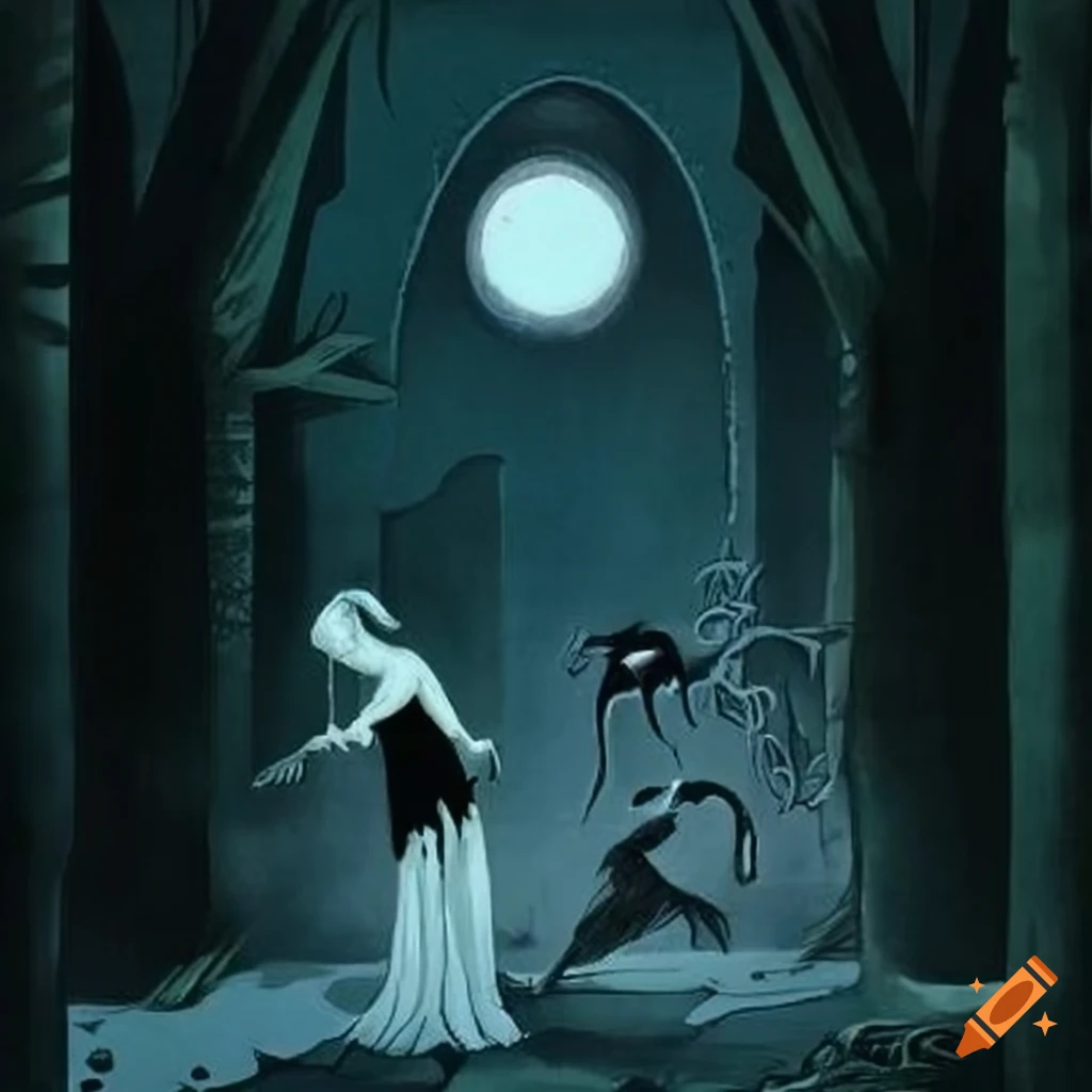 game enemy character inspired by Kay Nielsen