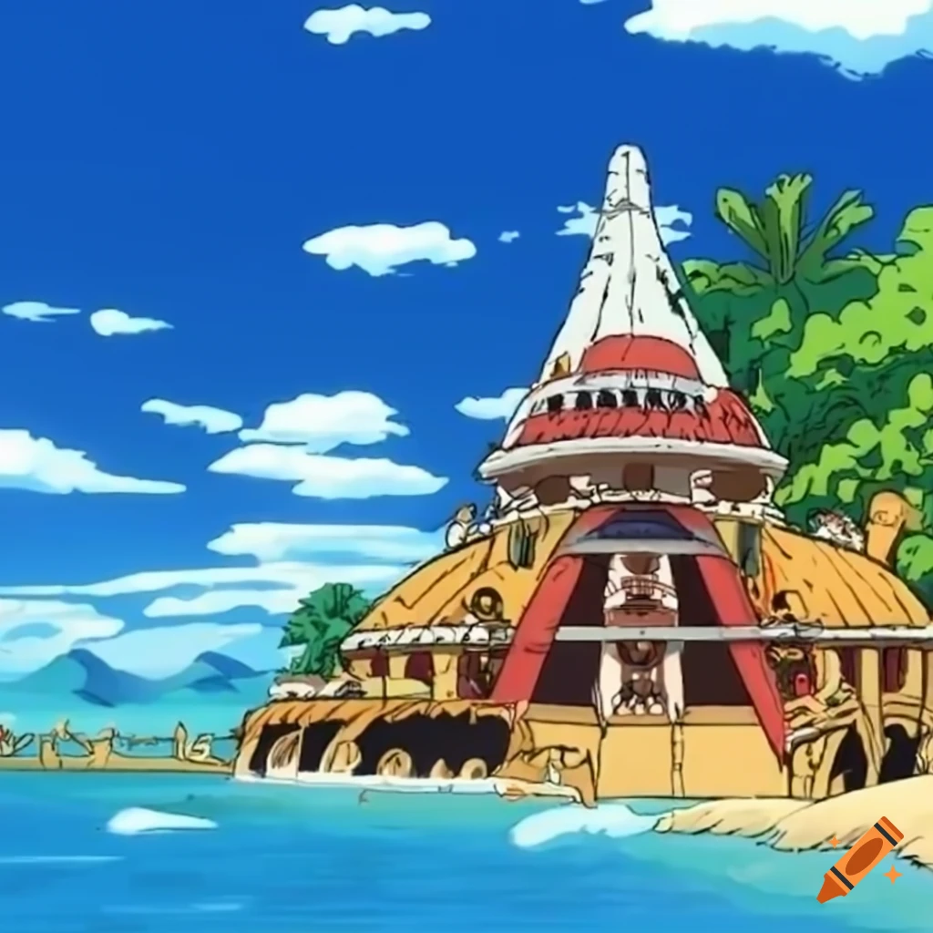 Island in the anime one piece on Craiyon
