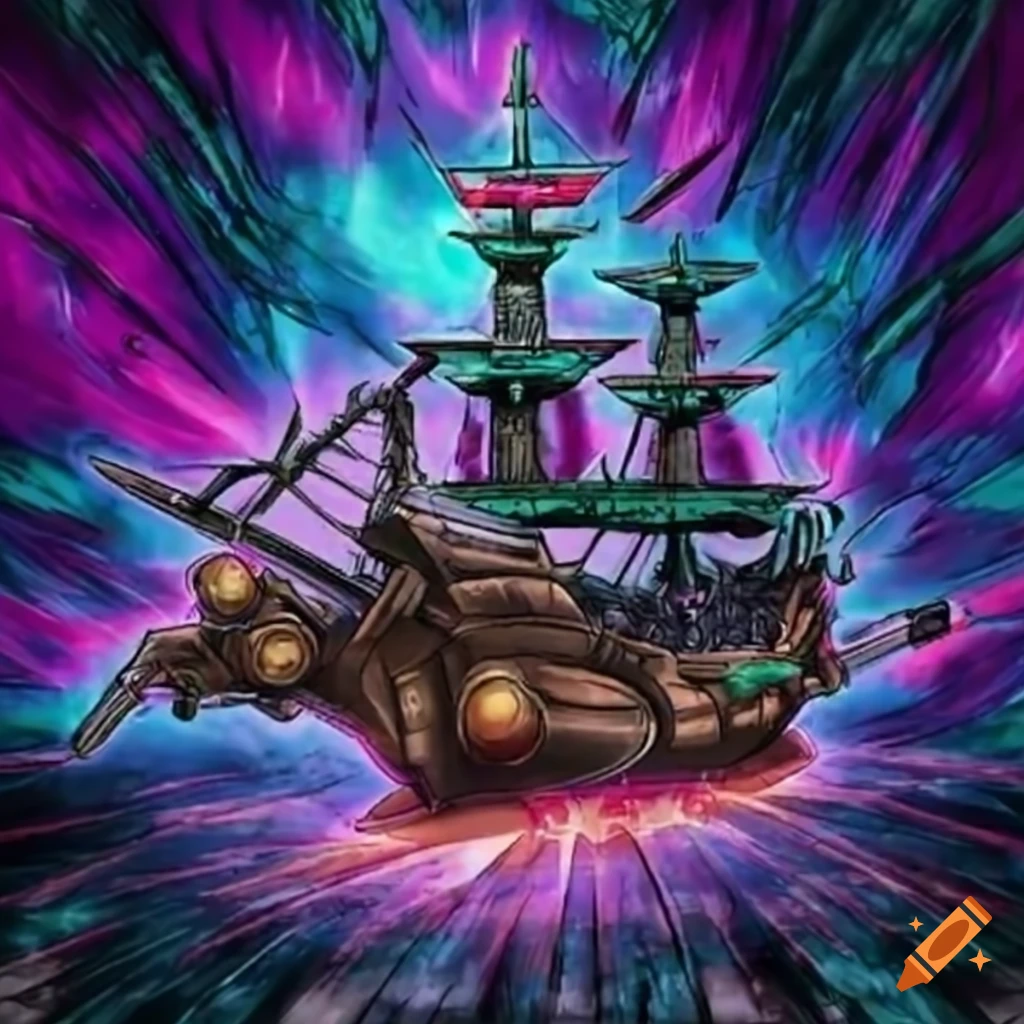Yu gi oh Ship Machine For Card Game On Craiyon