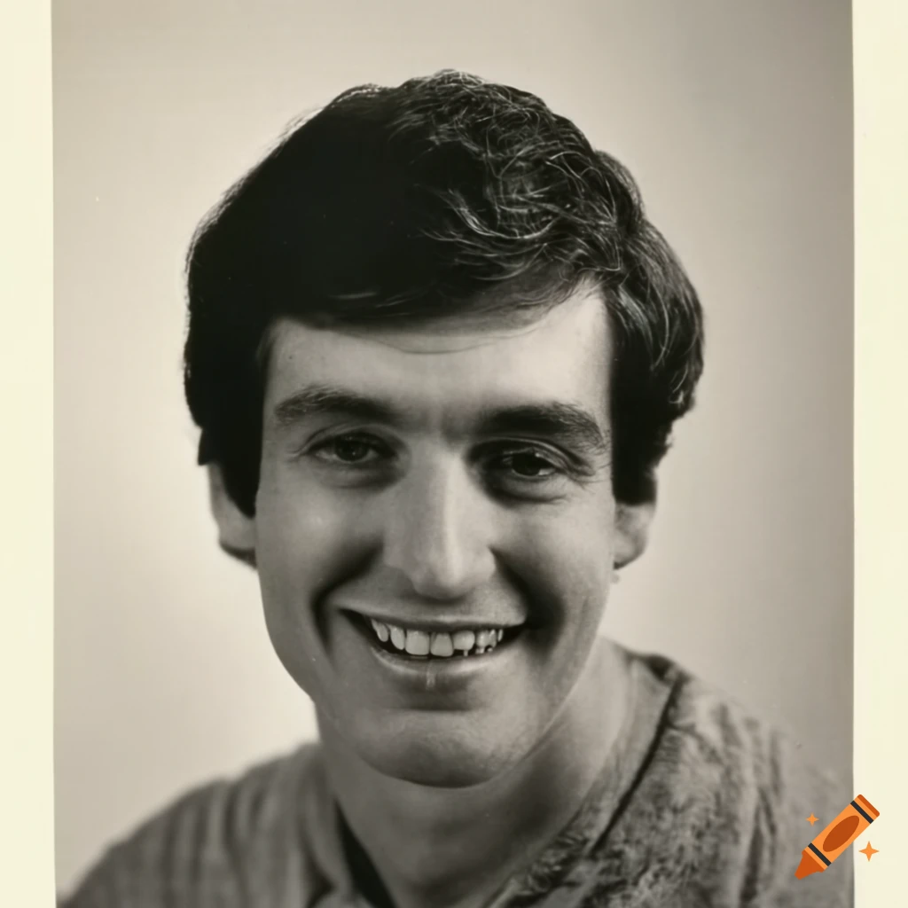 Vintage Headshot Of A Smiling Man In The 1980s On Craiyon