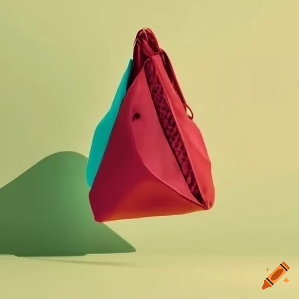 Triangular Waxed Canvas Handbag The Ursula Golden Chain Purse – Devrim  Studio
