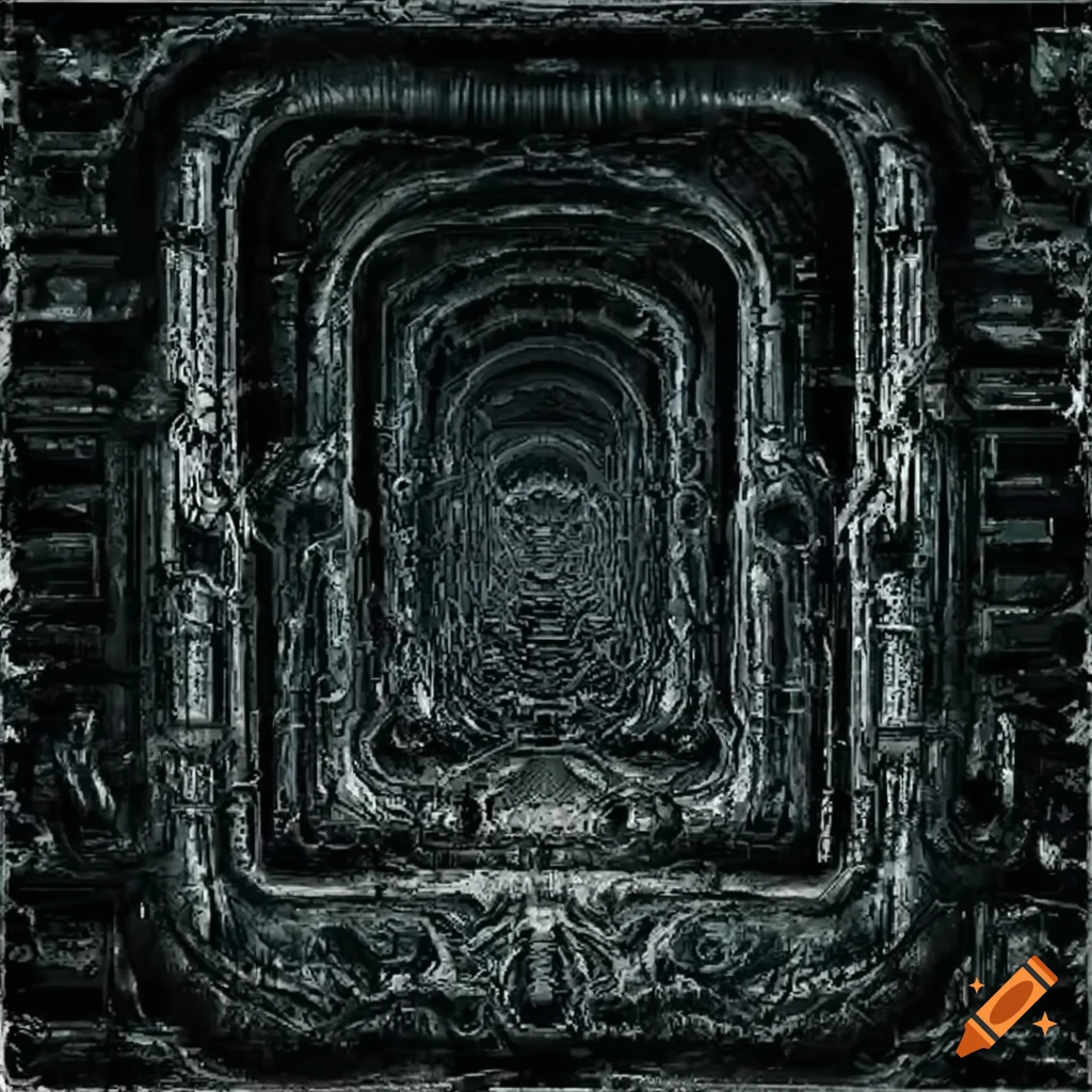 2d game featuring an h r giger-inspired alien on Craiyon