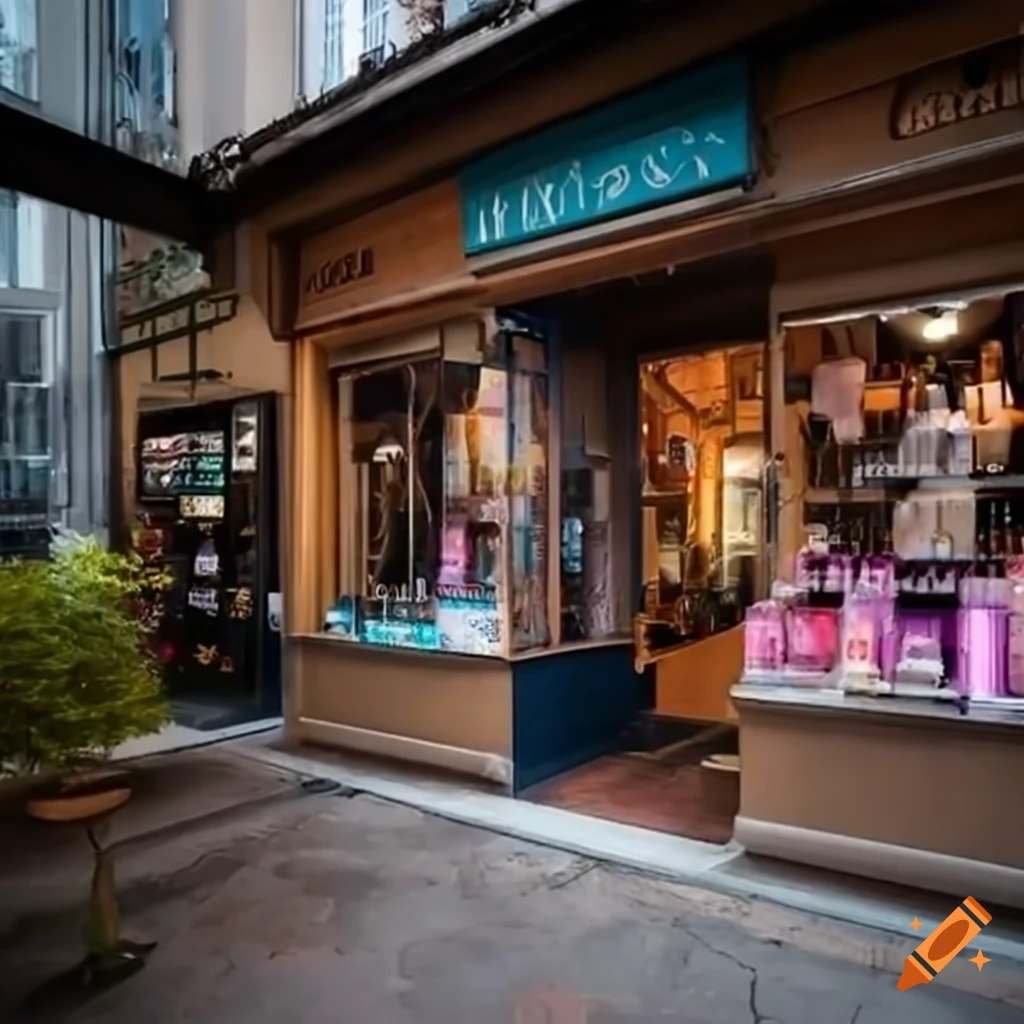 cute skincare shop exterior