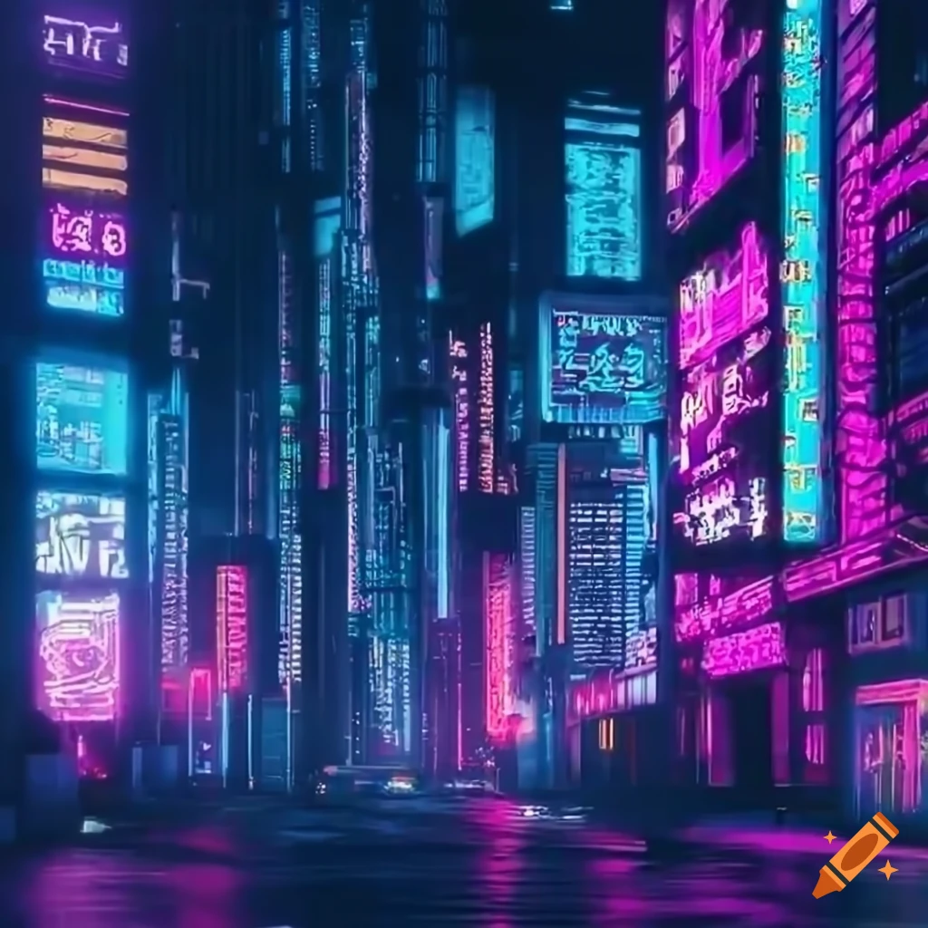 Neon Cyberpunk Cityscape At Night On Craiyon 1622