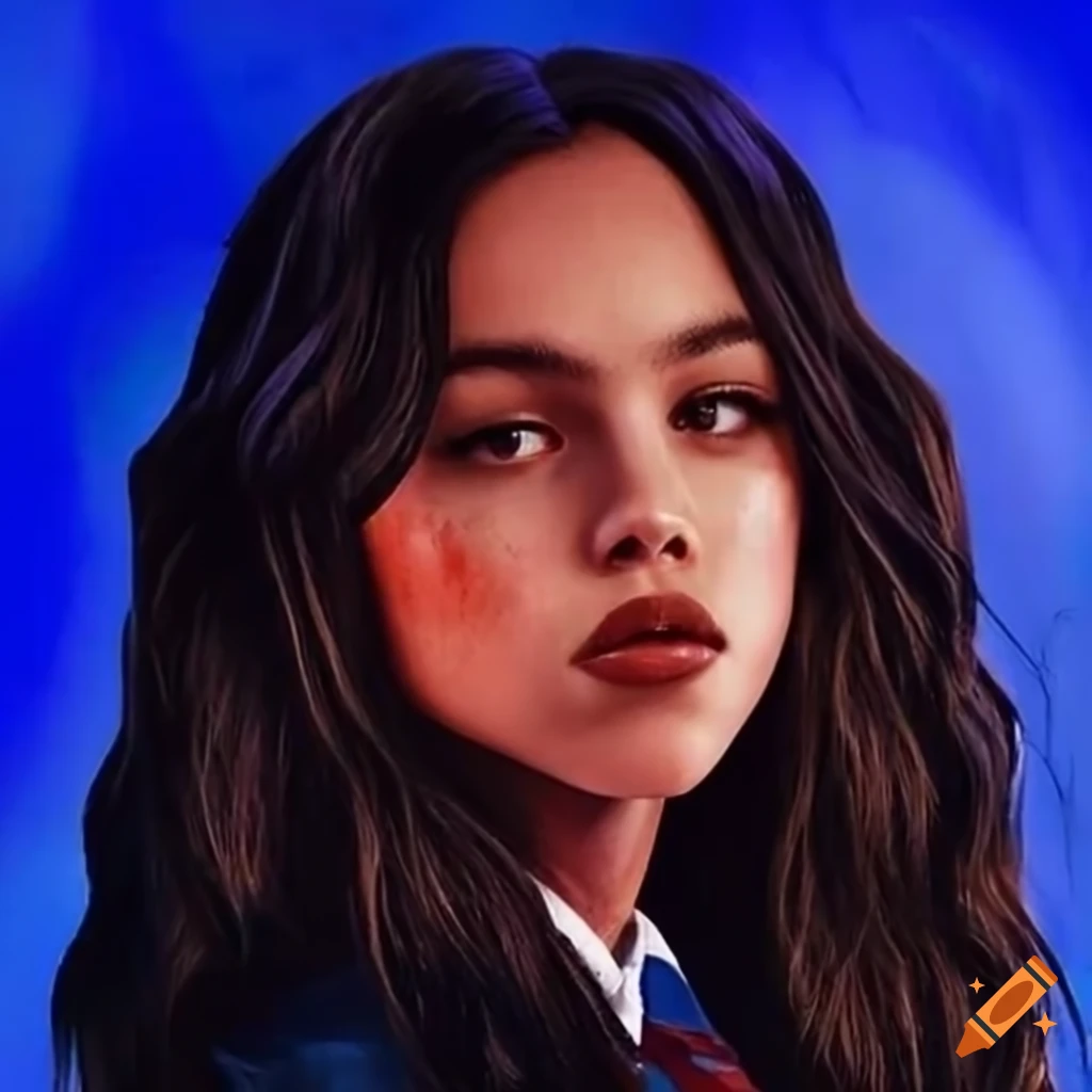 Olivia Rodrigo In Ravenclaw Uniform Fan Art On Craiyon