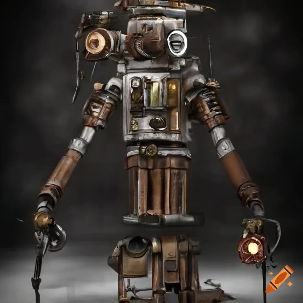 realistic steampunk robot project