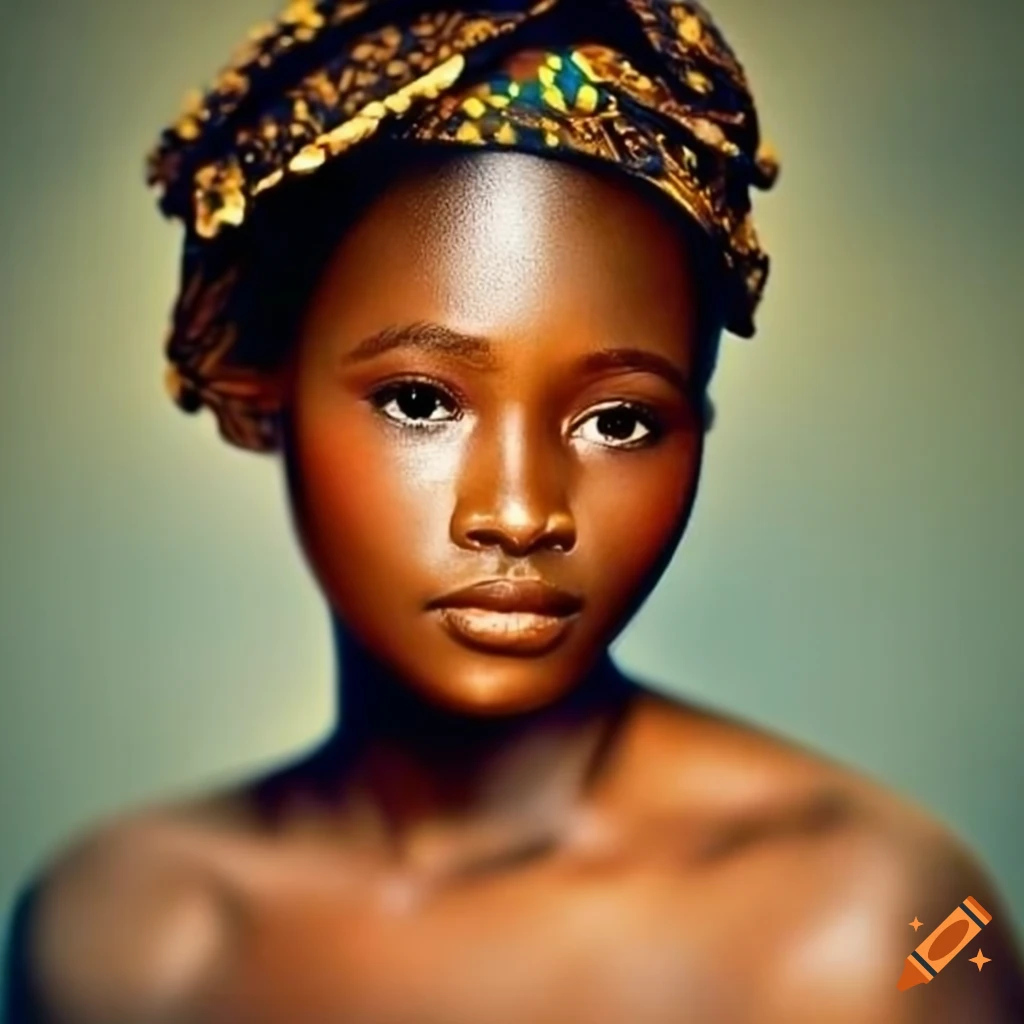 portrait of an elegant woman from Ghana
