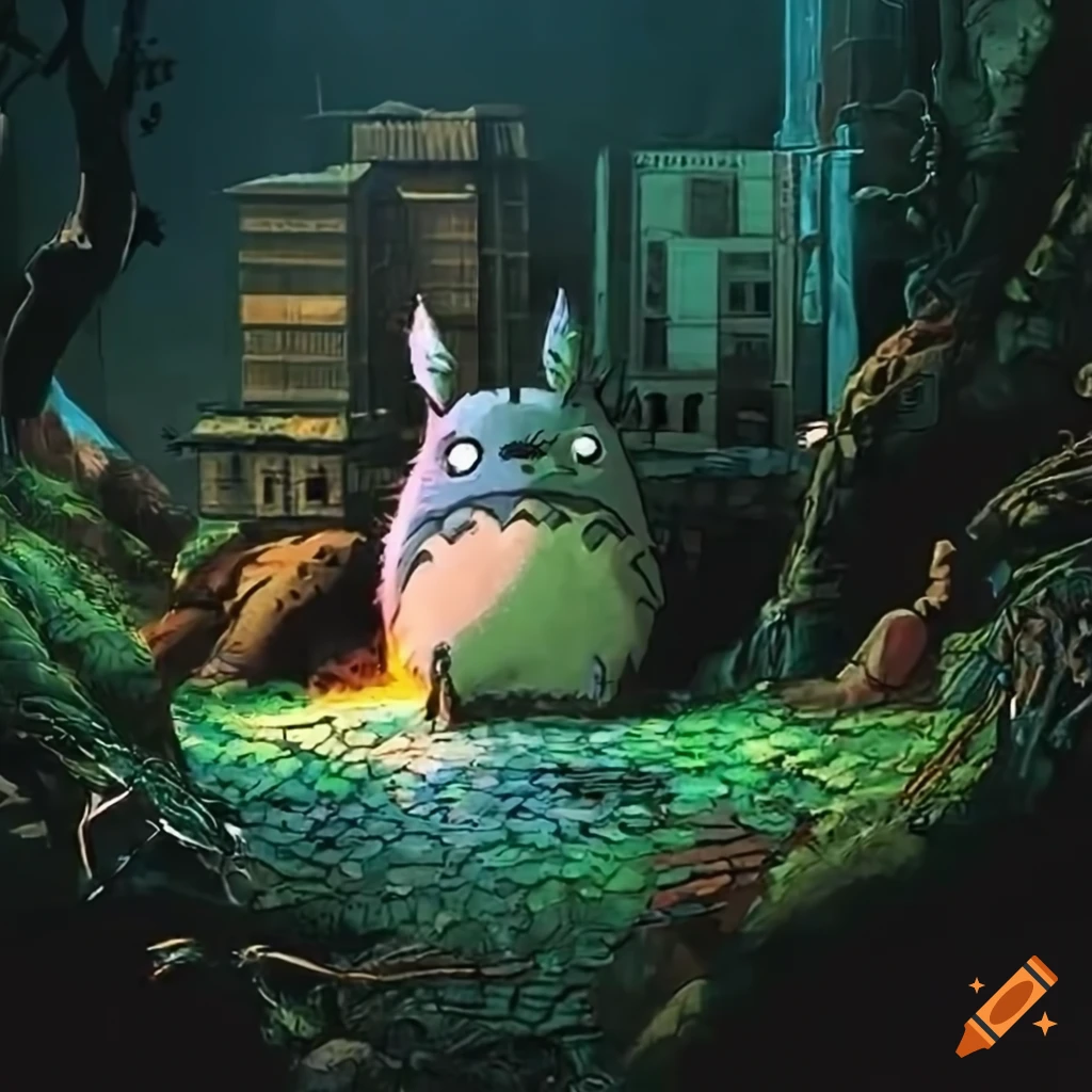top-down Diorama video game with glitter and Totoro influence
