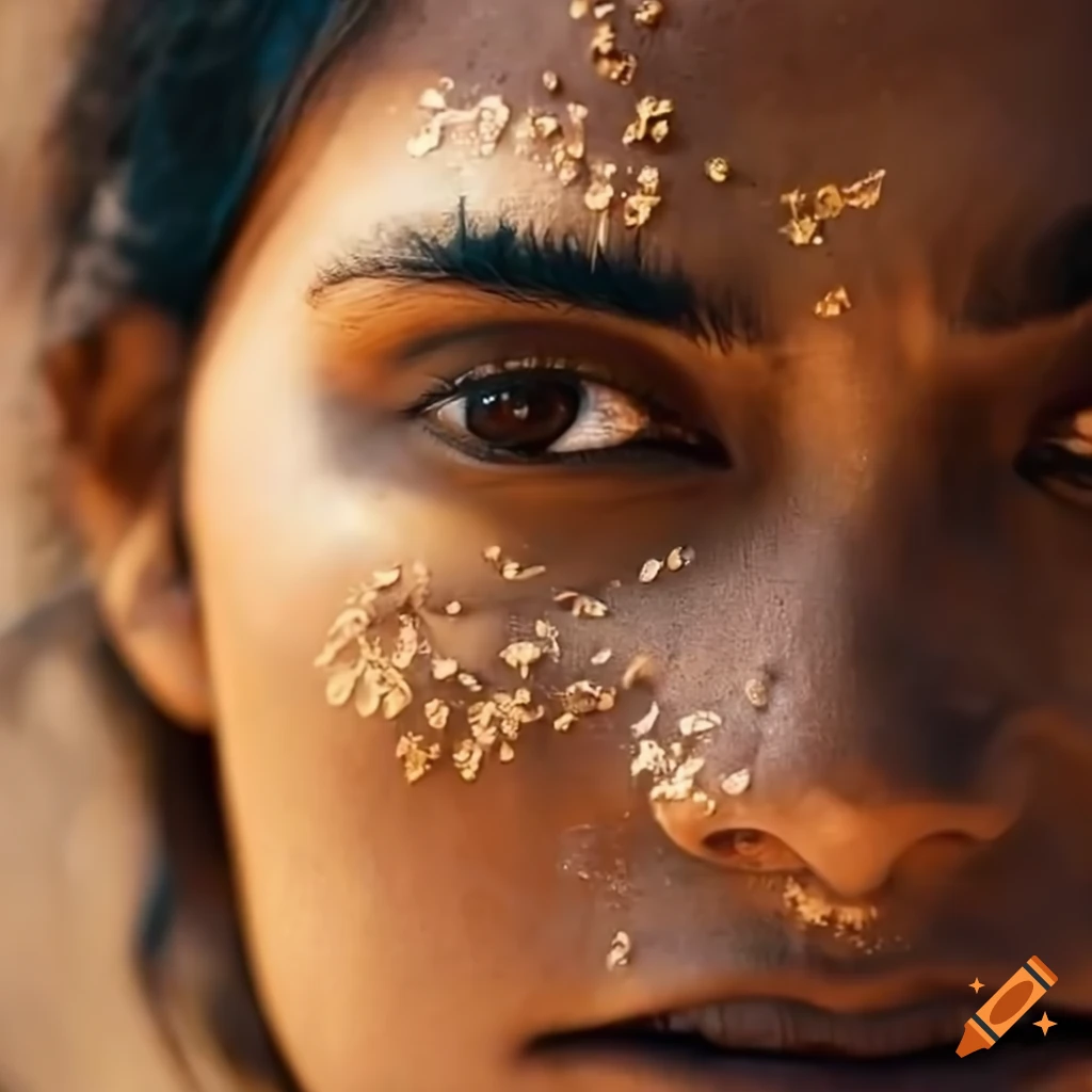 Woman with coffeecolored skin enjoying the sun