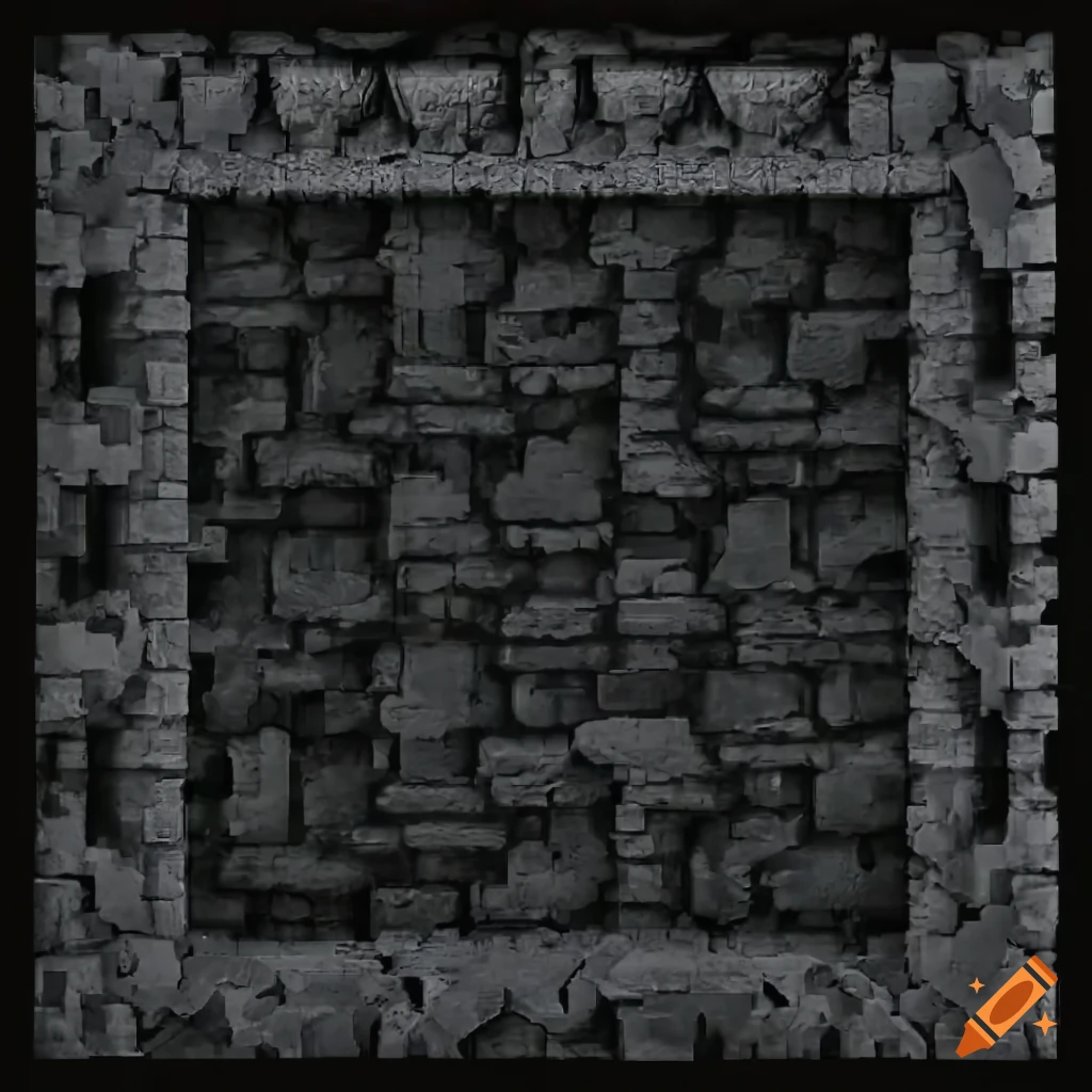 wet ruins wall tiles in a H.R. Giger-inspired 2D metroid game