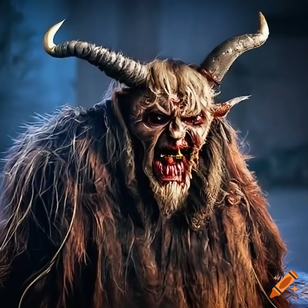 Krampus and kukeri together in a festival