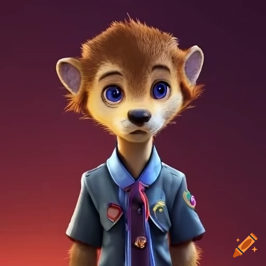 Sora, an otter character in scout uniform from Zootopia
