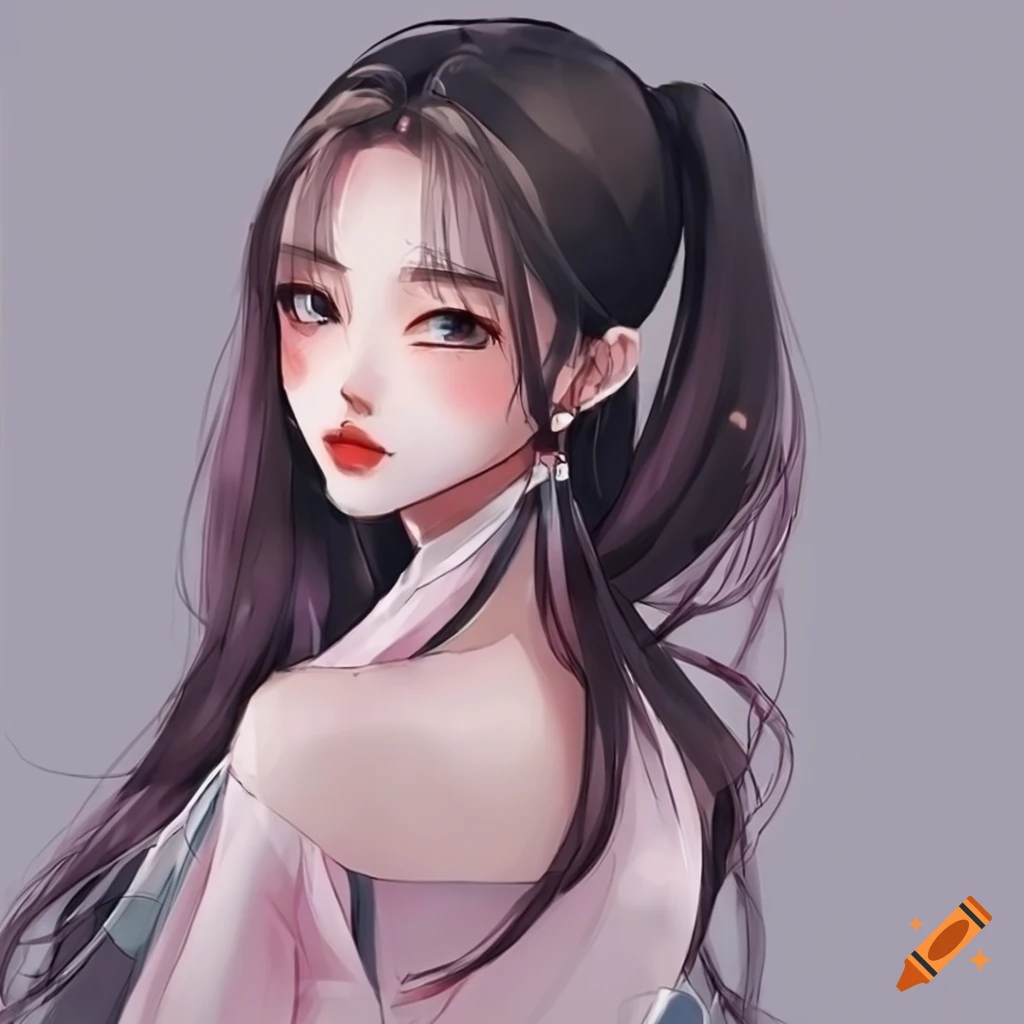 Korean-style anime girl