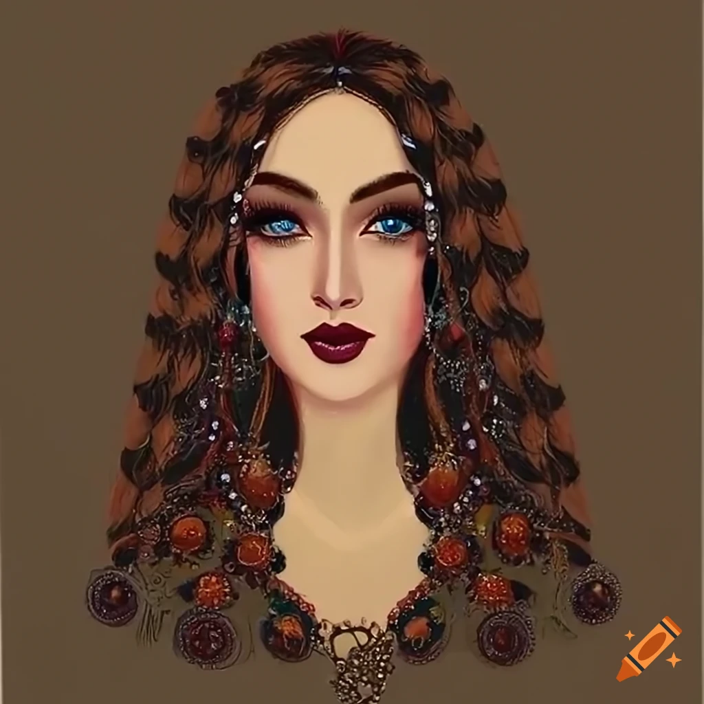 portrait painting of Latasha with striking qualities