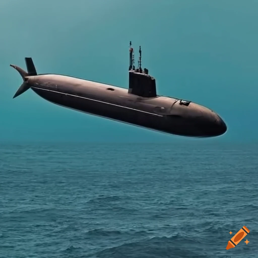 fantasy artwork of a flying submarine