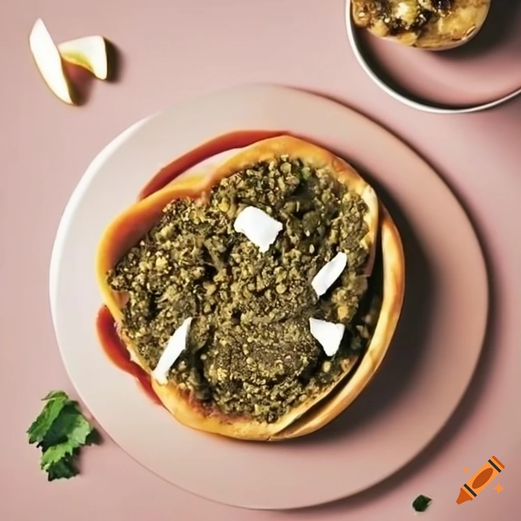 Zaatar on a yogurt dish