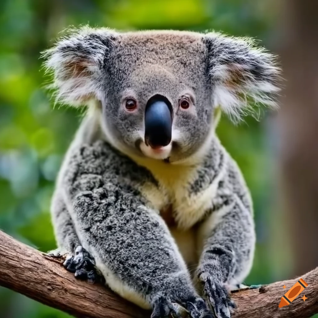 koala sitting on a branch