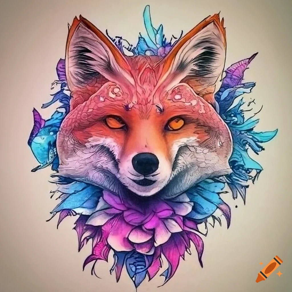 Fox tattoo design by ninated on DeviantArt