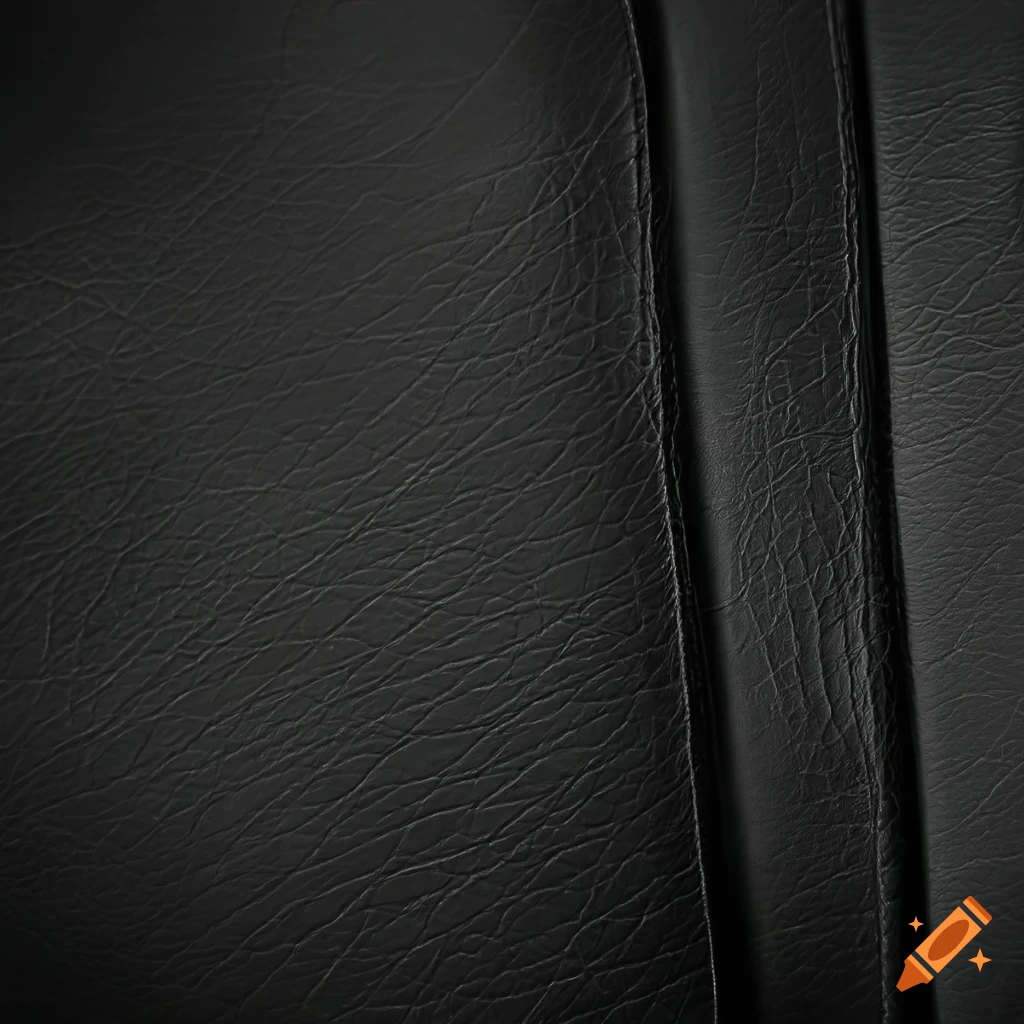 Black leather pattern with seam stitching on Craiyon