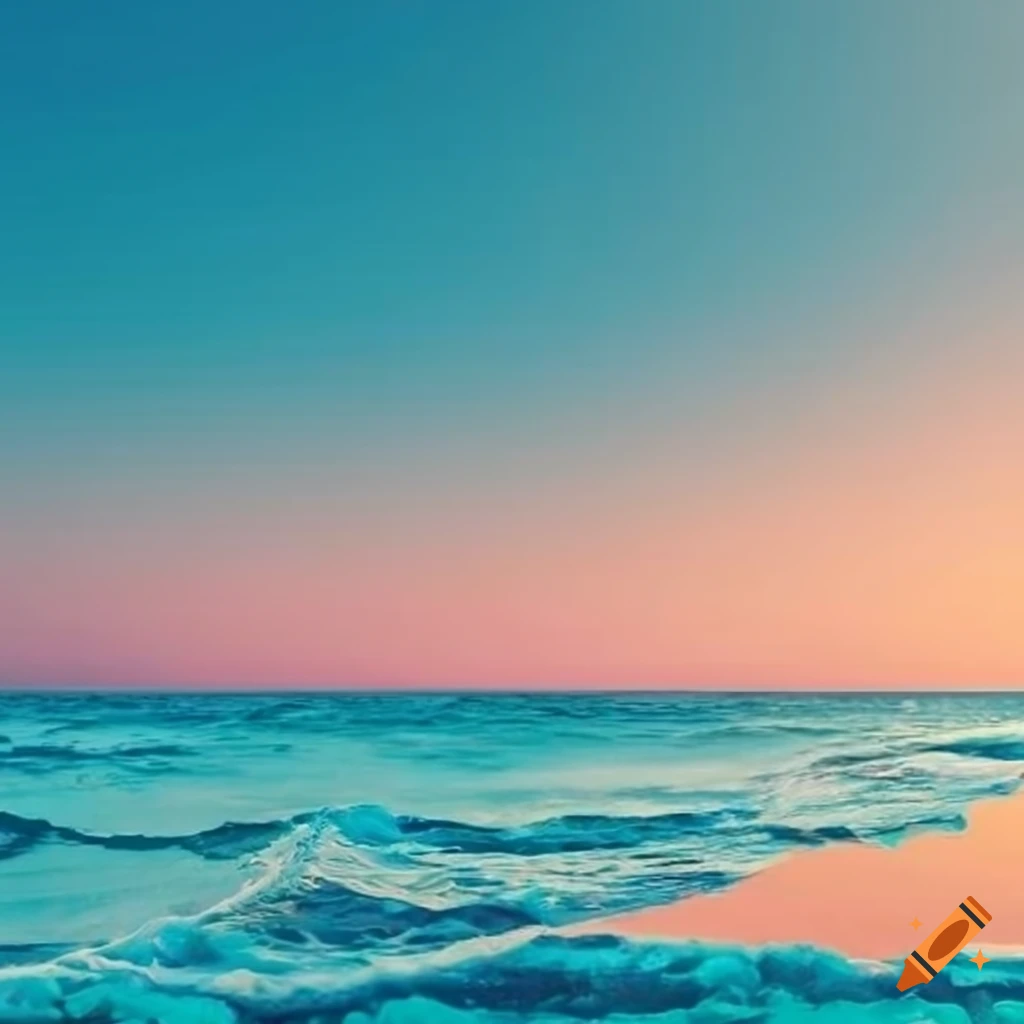 sunny beach with palm trees and gentle waves