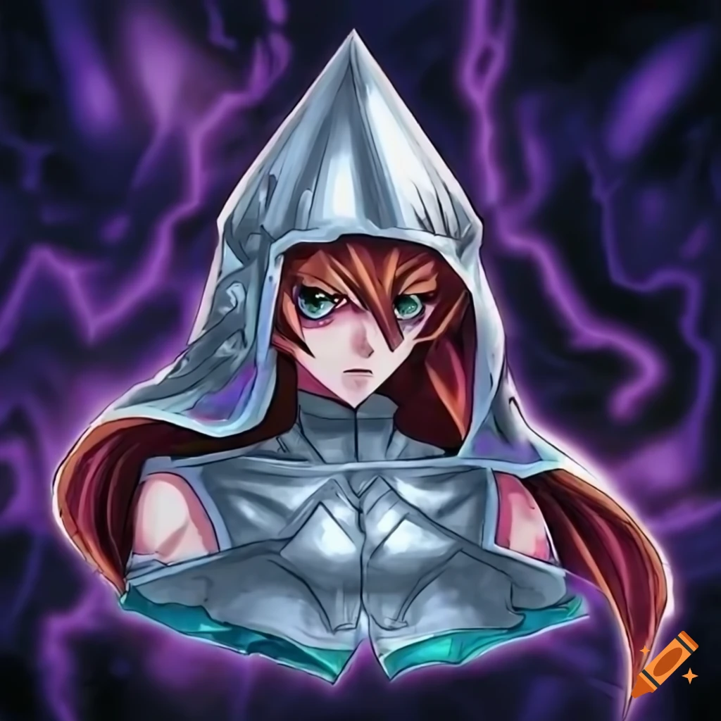 Yugioh! style tinfoil hat artwork on Craiyon