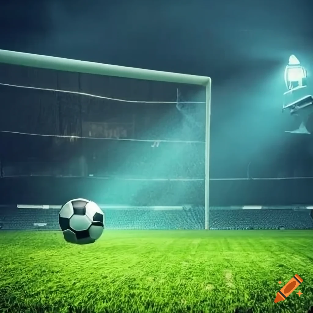birdeye view of a soccer referee during a corner kick