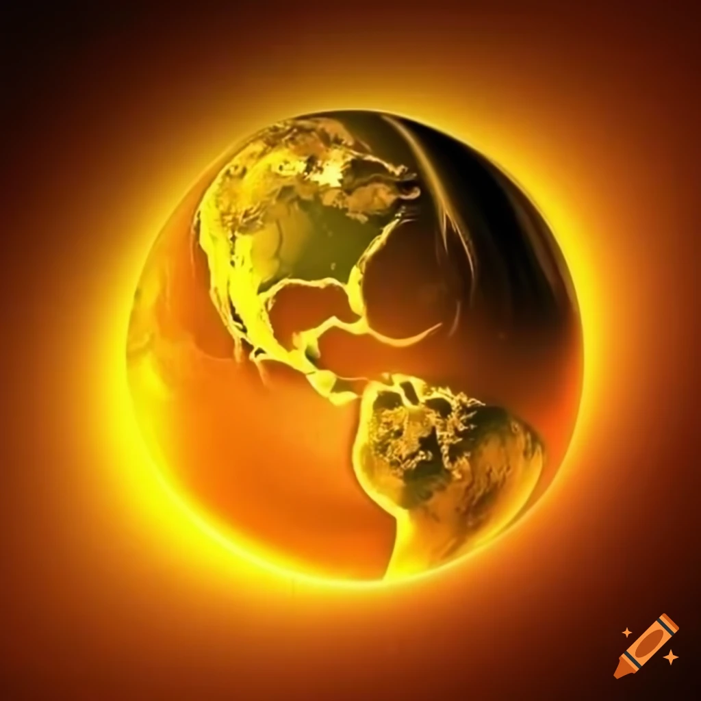 Yellow earth landscape on Craiyon