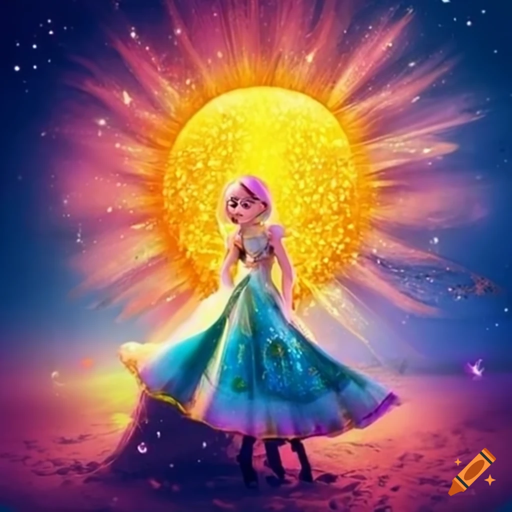 Image with sunshine, sparkle and magic