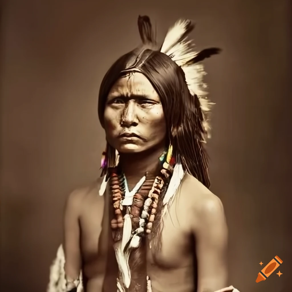 photograph of a young Apache warrior