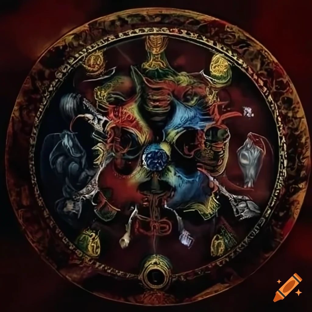 artistic representation of Three of Cups and Nine of Swords