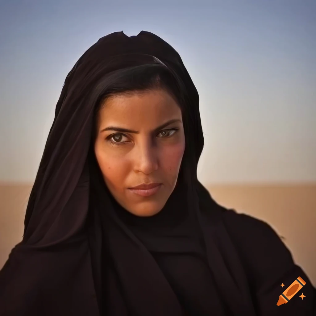 Portrait Of A Bedouin Woman In Traditional Clothing On Craiyon