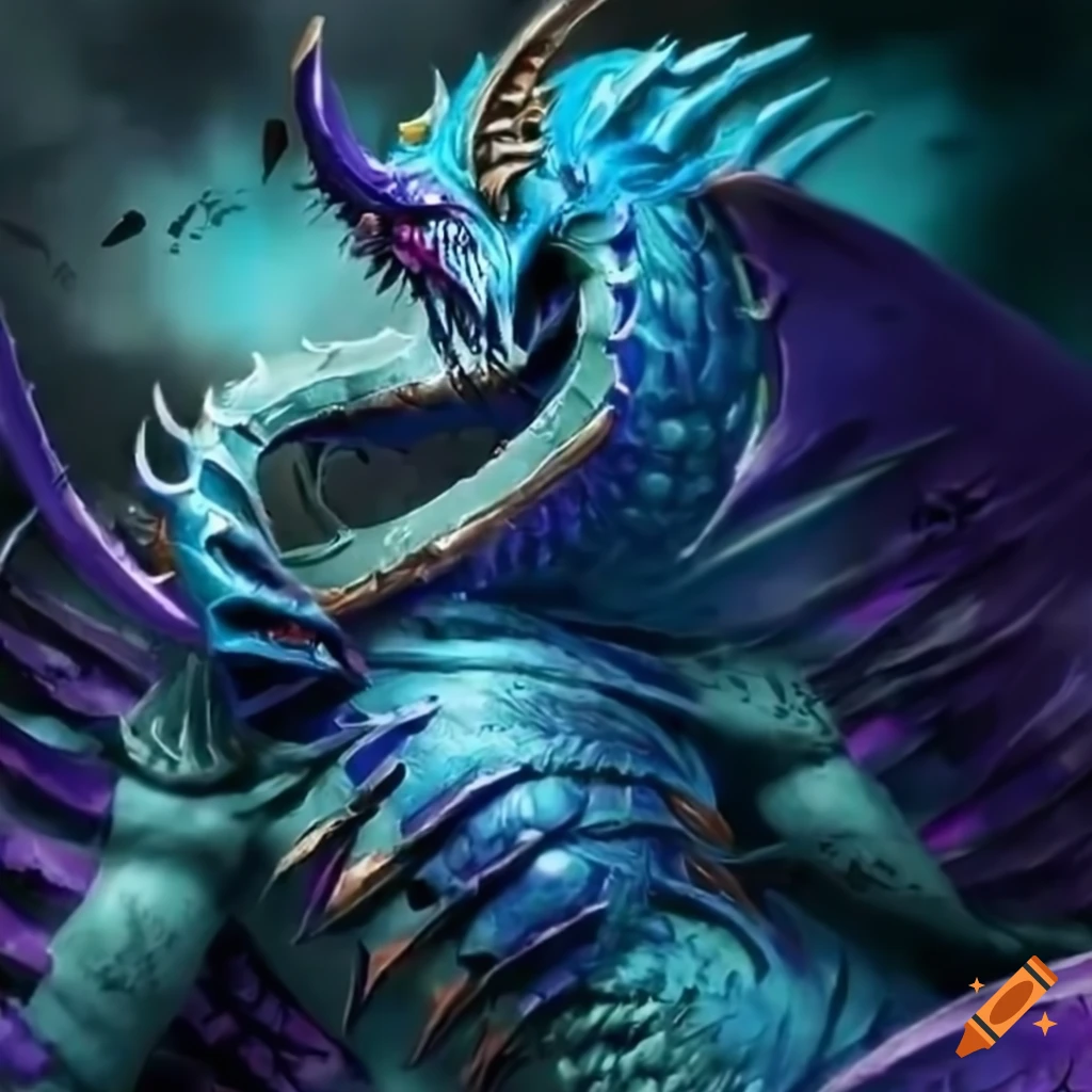 Blue bird demon character from warhammer 40k