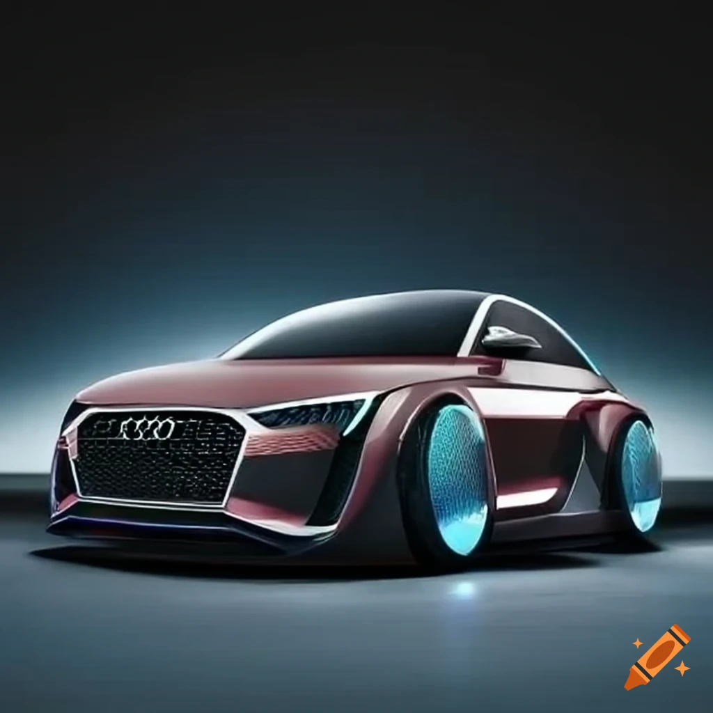 An audi a6 with lowered suspesion and a widebody kit on Craiyon