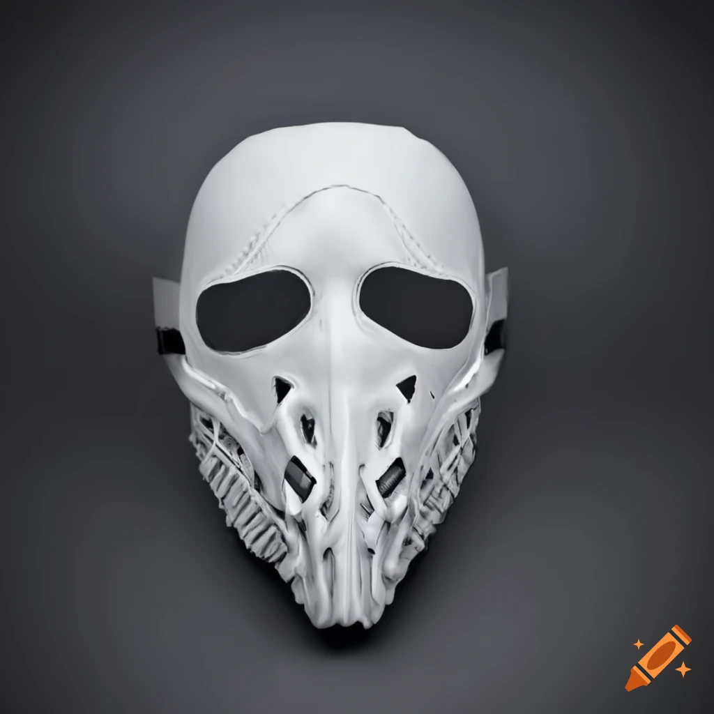 Detailed White Cyberpunk Mask On Craiyon 8721