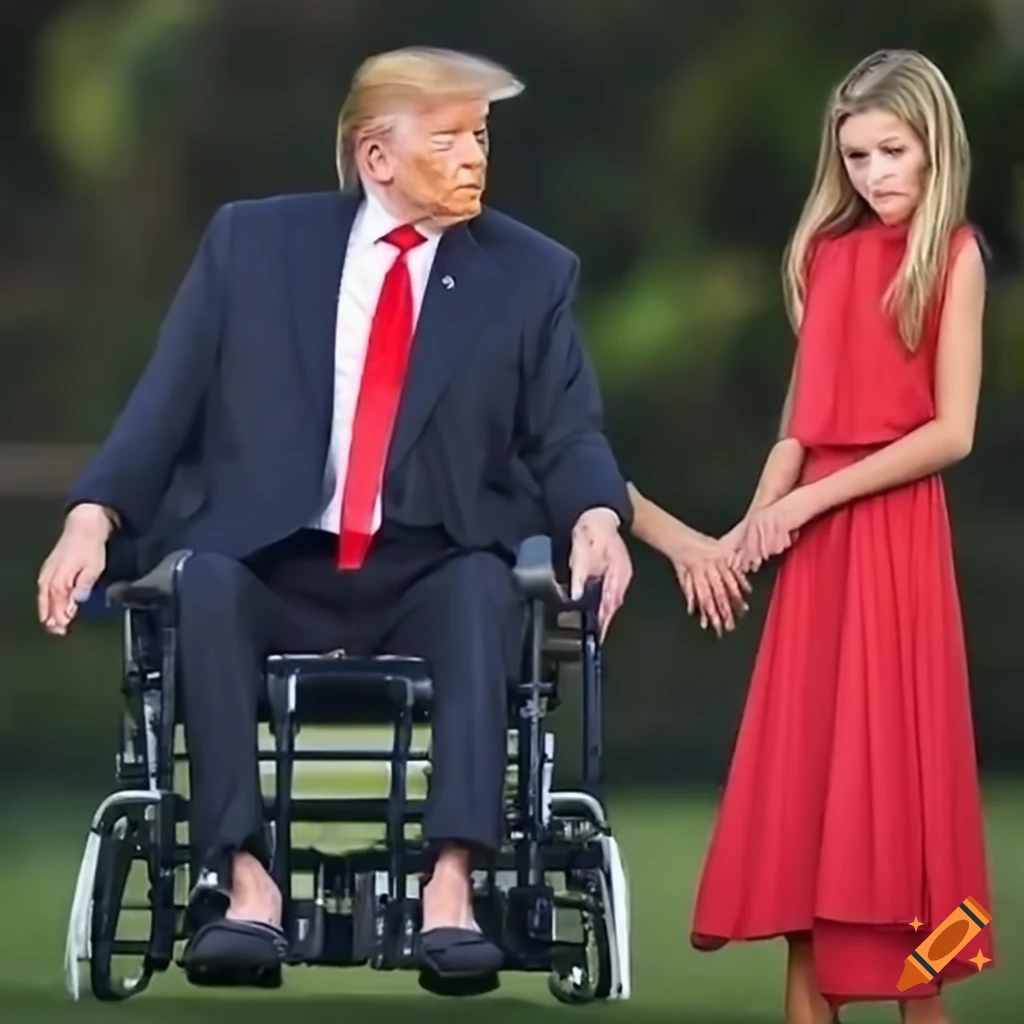 Humorous satire photo of Barron Trump and Donald Trump at Mar-A-Lago on ...