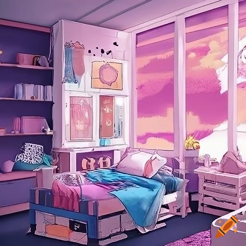 Cute Anime Bedroom Wallpapers - Wallpaper Cave | Girls room wallpaper, Girl  room, Wallpaper bedroom