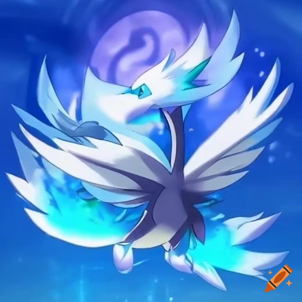 Winged navy blue water/air final evolution pokémon