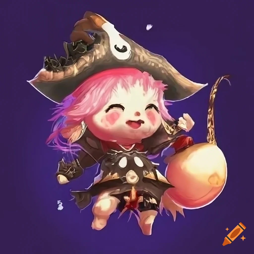 Final fantasy 14 pirate moogle character