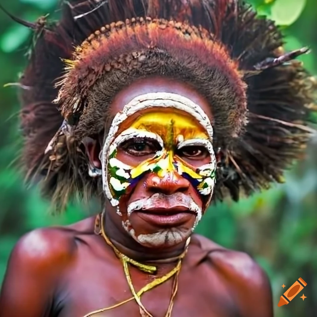 portrait of a woman from Papua New Guinea