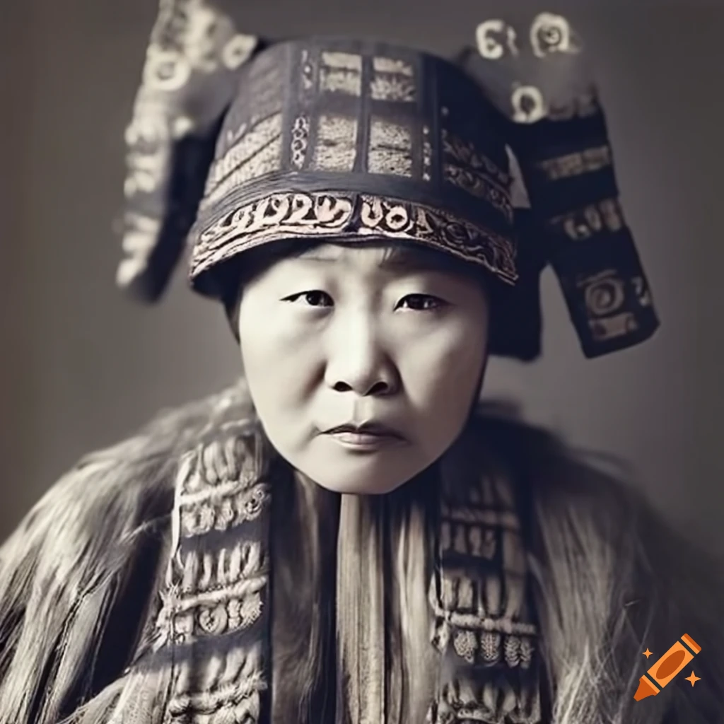Ainu woman in nineteenth century portrait