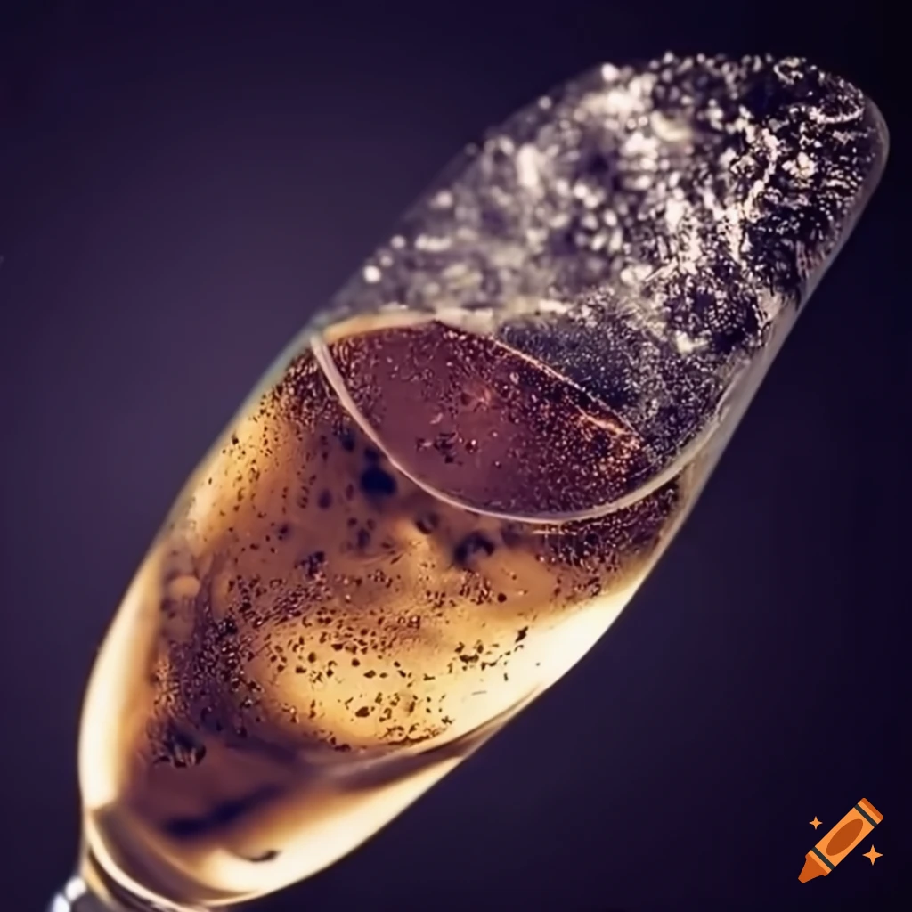 Bubbly Champagne Glass