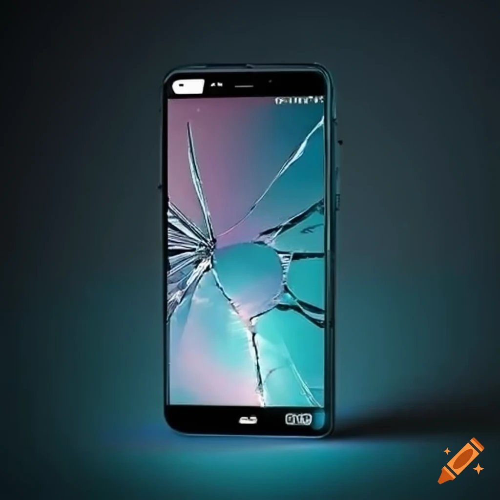 image-of-a-broken-mobile-phone-screen-on-craiyon