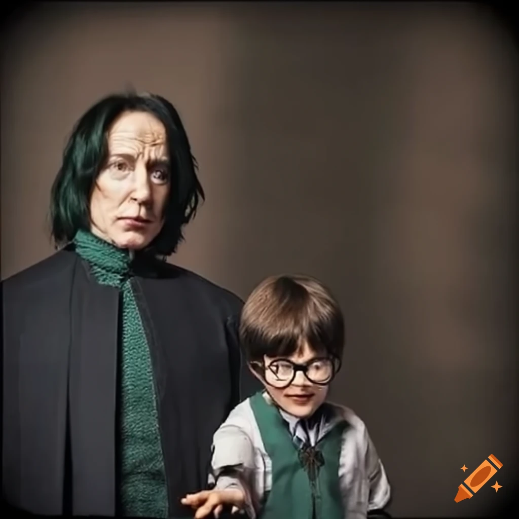 Snape playing with harry potter