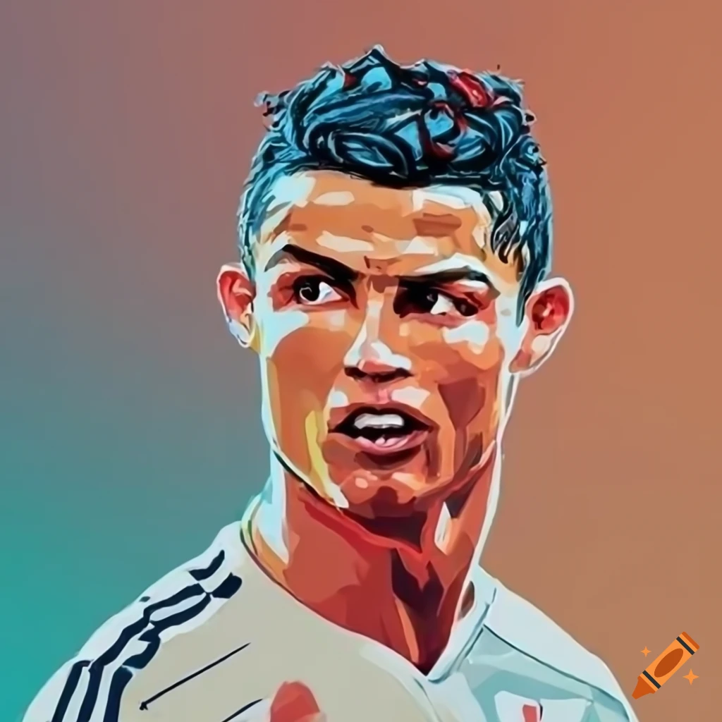 portrait of Cristiano Ronaldo for PC wallpaper