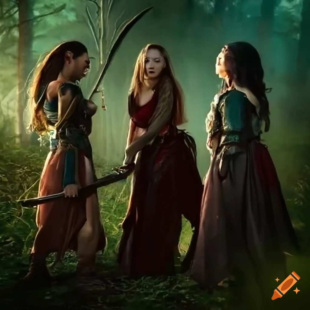 Movie poster featuring three female adventurers